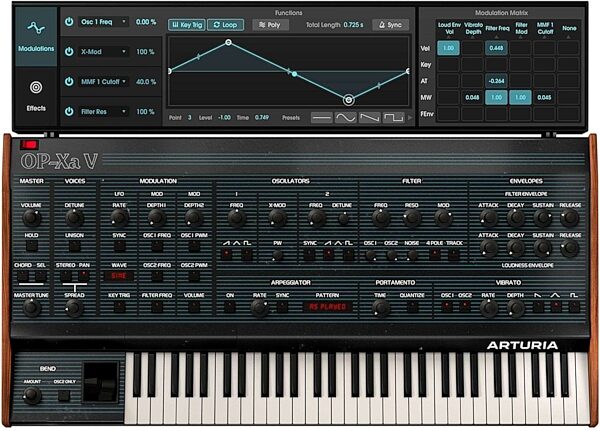 open zoom image for Arturia OP-Xa V Software Instrument, Digital Download, Action Position Back