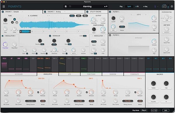 open zoom image for Arturia Pigments 7 Software Instrument, Digital Download, Action Position Back