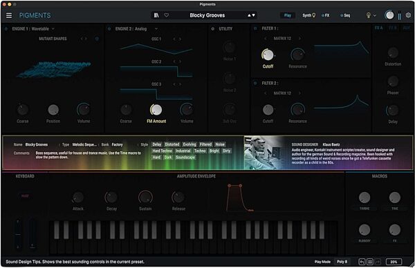 open zoom image for Arturia Pigments 7 Software Instrument, Digital Download, Action Position Back