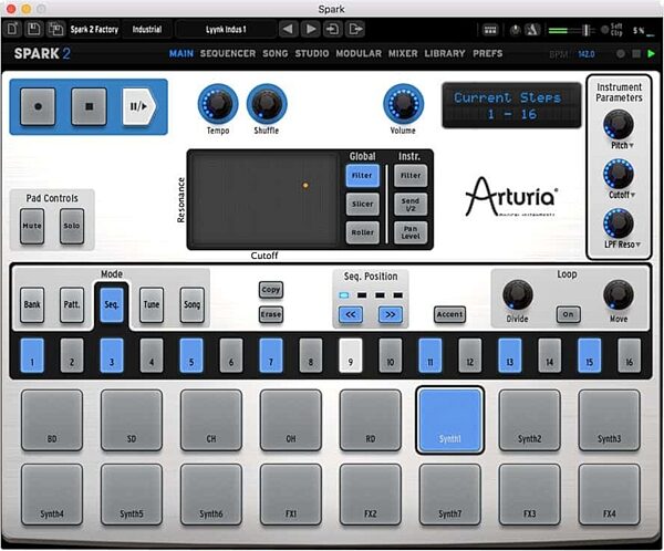 open zoom image for Arturia Spark 2 Software Instrument, Digital Download, Action Position Back