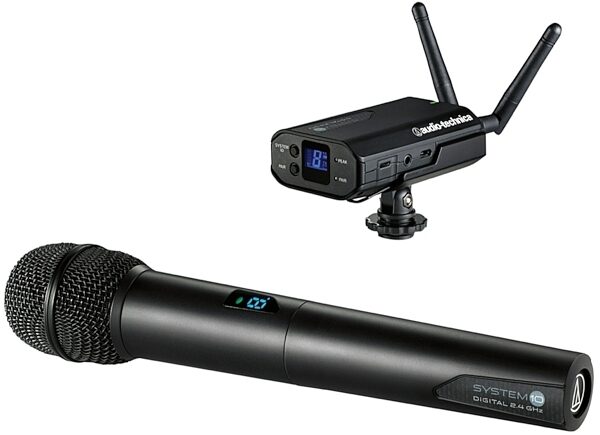 open zoom image for Audio-Technica System 10 ATW-1702 Camera-Mount Wireless Handheld Microphone System, New, Main