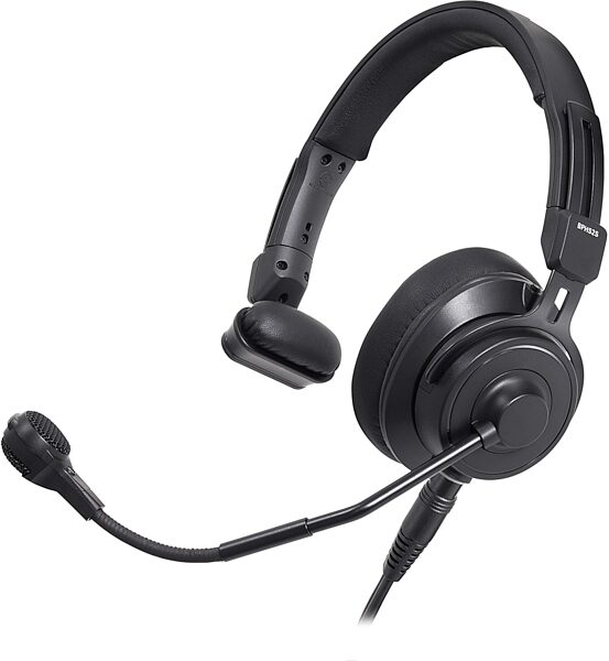 open zoom image for Audio-Technica BPHS2Sa Single-Ear Broadcast Headset (with Dynamic Mic, 3-pin XLR-M Mic Cable and 1/4" Headphone Cable), With Unterminated Cable, Main