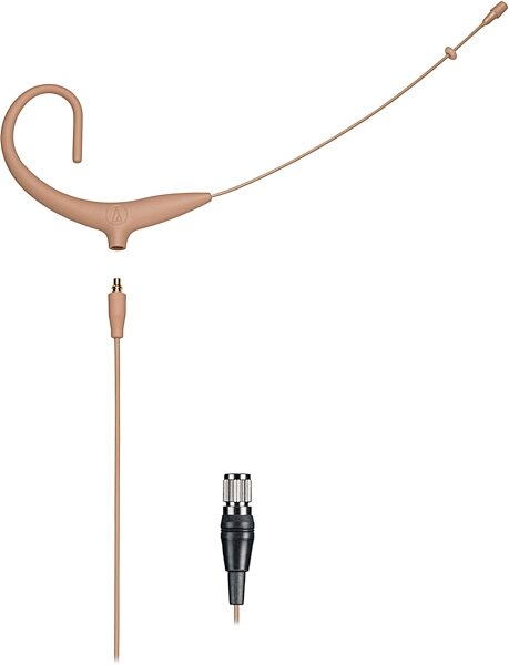open zoom image for Audio-Technica ATW-3211N892X 3000 Series Wireless Headworn Microphone System (Network-Enabled), Band DE2 (470.125 - 529.975 MHz), Beige, Action Position Back