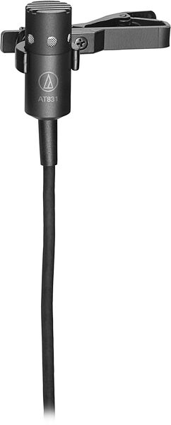 open zoom image for Audio-Technica AT831cH Cardioid Condenser Lavalier (Microphone Only), Black, AT831cH, with 4-pin CH-style connector, Microphone