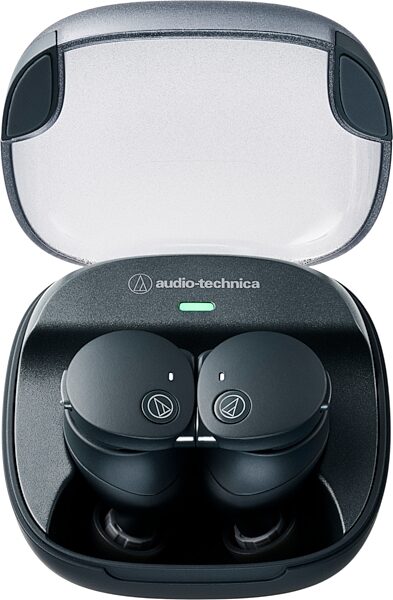 open zoom image for Audio-Technica ATH-CKS50TW2 Wireless Earbuds, Black, Action Position Back