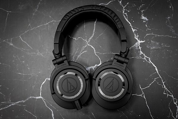open zoom image for Audio-Technica ATH-M50x "ENSO" Limited Edition Headphones, Black, Open Box (Like New), Action Position Back