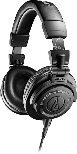 open zoom image for Audio-Technica ATH-M50x "ENSO" Limited Edition Headphones, Black, Open Box (Like New), Action Position Back