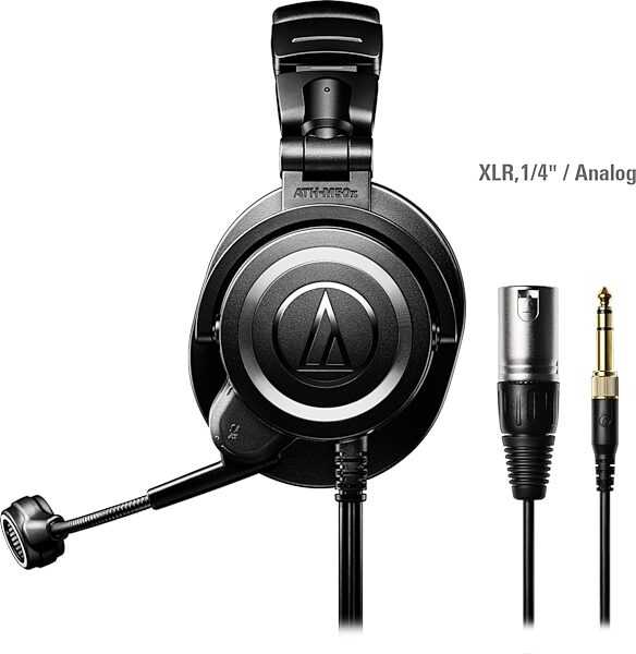 open zoom image for Audio-Technica ATH-M50xSTS StreamSet Streaming Headset, Analog XLR and 1/4" TRS, ATH-M50xSTS, Open Box (Very Good), Action Position Back