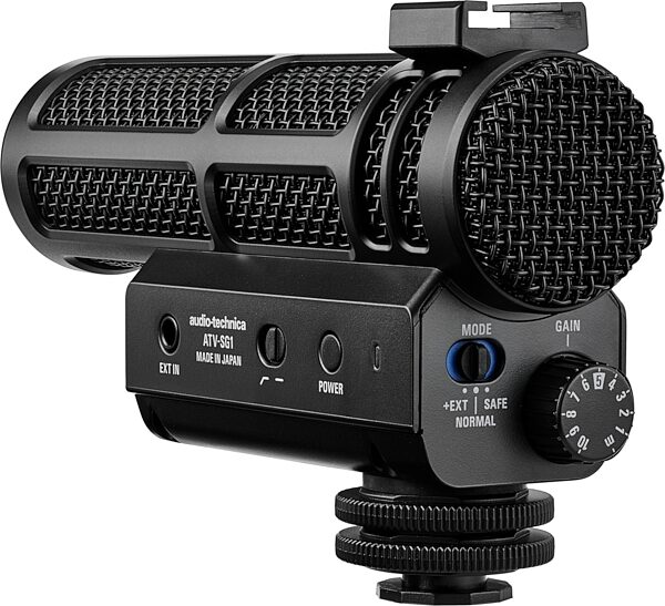 open zoom image for Audio-Technica ATV-SG1 On-Camera Shotgun Microphone, Open Box (Like New), Action Position Back