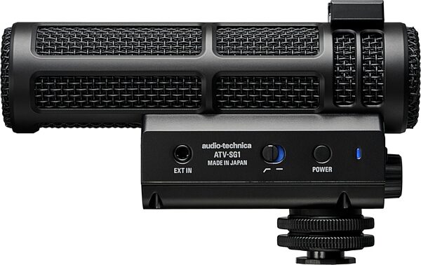 open zoom image for Audio-Technica ATV-SG1 On-Camera Shotgun Microphone, Open Box (Like New), Action Position Back