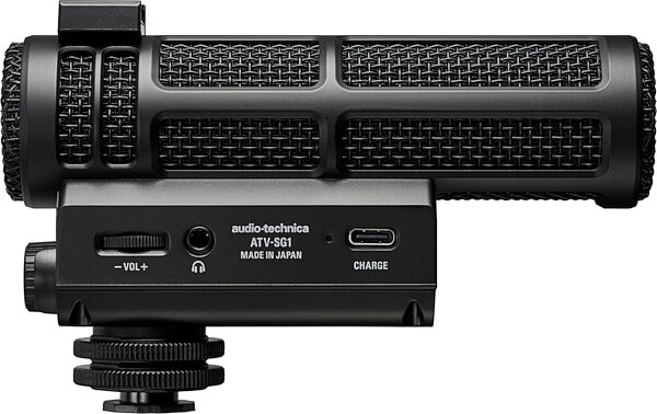 open zoom image for Audio-Technica ATV-SG1 On-Camera Shotgun Microphone, Open Box (Like New), Action Position Back