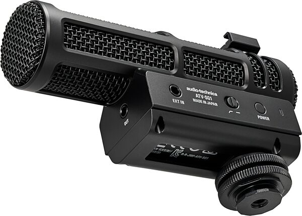 open zoom image for Audio-Technica ATV-SG1 On-Camera Shotgun Microphone, Open Box (Like New), Action Position Back