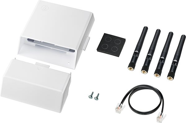 open zoom image for Audio-Technica ATW-1427 System 20 PRO Dual Desk Stand Transmitter Wireless System, New, Action Position Back