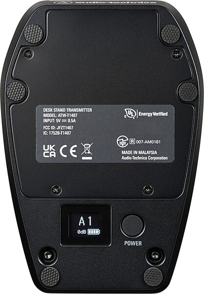 open zoom image for Audio-Technica ATW-1427 System 20 PRO Dual Desk Stand Transmitter Wireless System, New, Action Position Back