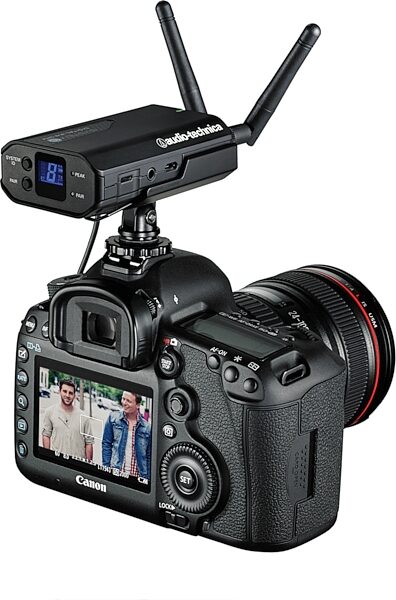 open zoom image for Audio-Technica System 10 ATW-1701/L Camera-Mount Wireless Lavalier Microphone System, New, Action Position Back