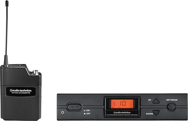 open zoom image for Audio-Technica ATW-2110c Wireless Bodypack System, Band I (487.125 - 506.500 MHz), Action Position Back
