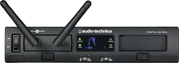 open zoom image for Audio-Technica ATW-1301/L System 10 PRO Digital Wireless Bodypack Lavalier System (2.4 GHz), Open Box (Very Good), Action Position Back