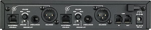 open zoom image for Audio-Technica ATW-1301/L System 10 PRO Digital Wireless Bodypack Lavalier System (2.4 GHz), Open Box (Very Good), Action Position Back