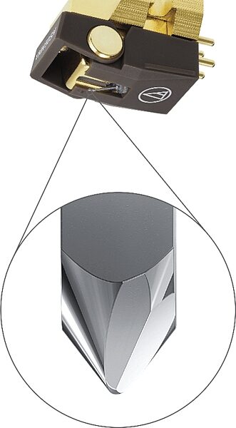 open zoom image for Audio-Technica VM750SH Shibata Nude Stereo Turntable Cartridge, Open Box (Very Good), Action Position Back