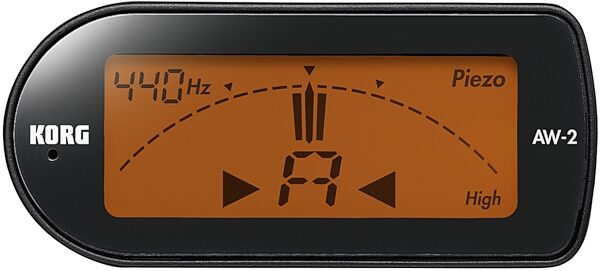 open zoom image for Korg AW2 Clip-On Chromatic Tuner, Top