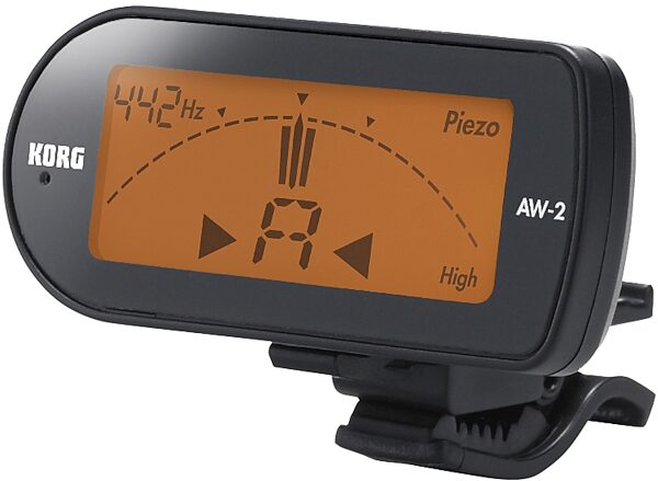 open zoom image for Korg AW2 Clip-On Chromatic Tuner, In Use - Small Clip