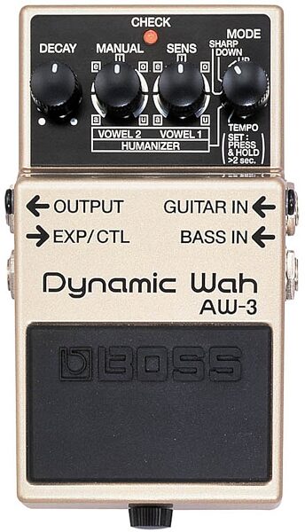 open zoom image for Boss AW-3 Dynamic Wah Guitar and Bass Wah Effects Pedal with Humanizer, New, Main