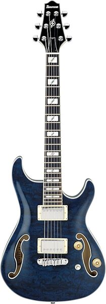 open zoom image for Ibanez AWD83 Artcore Semi-Hollowdody Electric Guitar, Transparent Blue