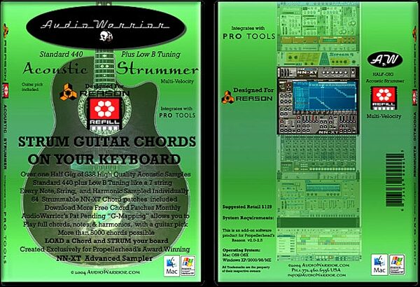 open zoom image for Audio Warrior Acoustic Strummer Guitar Refill, Main