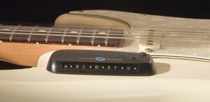 open zoom image for Sabine AX3000 Chromatic Acoustic Tuner, On Guitar
