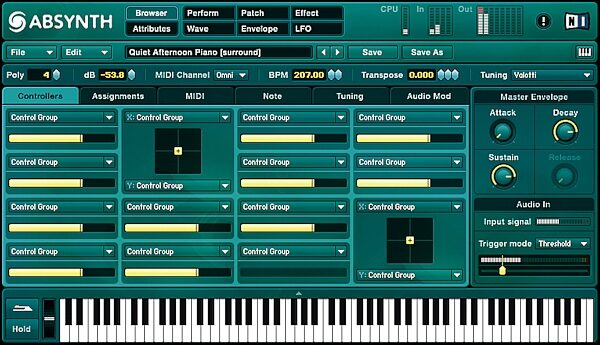 open zoom image for Native Instruments Absynth (Macintosh and Windows), Main