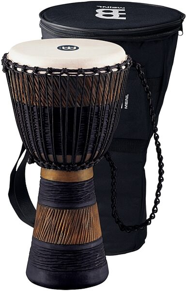 open zoom image for Meinl ADJ3 Rope-Tuned African Djembe (With Djembe Bag), Main