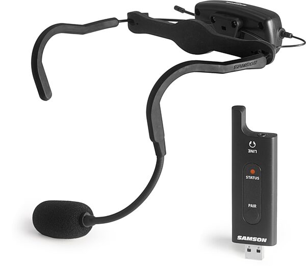 open zoom image for Samson AirLine XD USB Fitness Headset Wireless Microphone System, Open Box (Very Good), Action Position Back