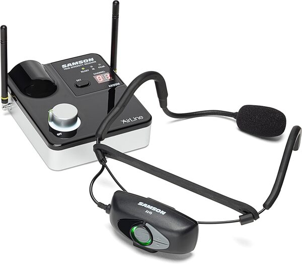 open zoom image for Samson AirLine 99m Fitness Headset Wireless Microphone System, Band D (542 - 566 MHz), Open Box (Very Good), Main