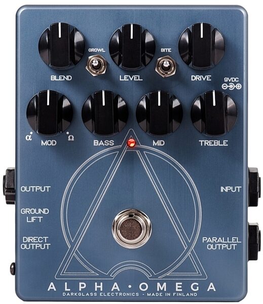open zoom image for Darkglass Alpha-Omega Bass Distortion and Overdrive Pedal, New, Main