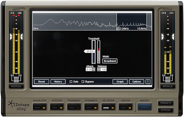 open zoom image for iZotope Alloy Mixing Channel Software (Mac and Windows), DeEsser