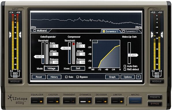 open zoom image for iZotope Alloy Mixing Channel Software (Mac and Windows), Dynamics