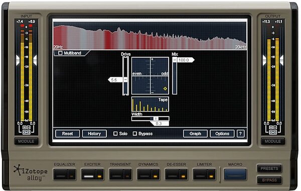 open zoom image for iZotope Alloy Mixing Channel Software (Mac and Windows), Exciter