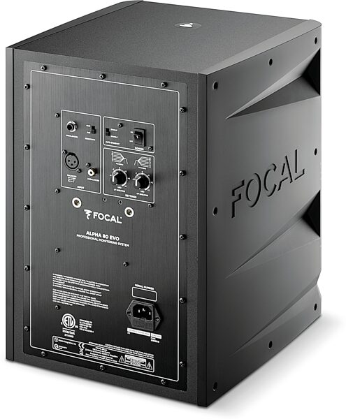 open zoom image for Focal Alpha 80 EVO Powered Studio Monitor, Single Speaker, Black, Action Position Back