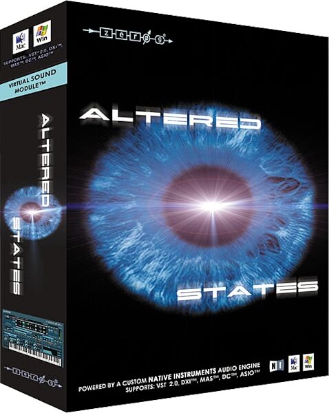 open zoom image for Zero G Altered States Soft Synth (Macintosh and Windows), Box View