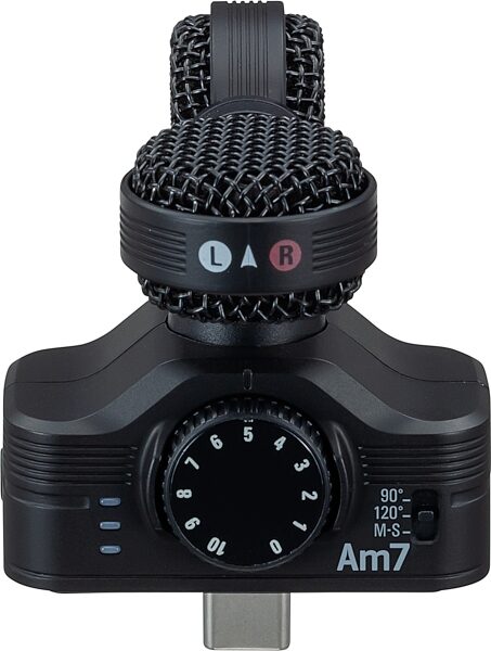 open zoom image for Zoom AM-7 Mid-Side Stereo Condenser USB-C Microphone, New, Action Position Back