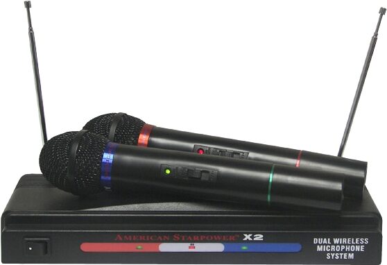 open zoom image for Nady American Starpower X2 Dual Handheld VHF Wireless System, Main