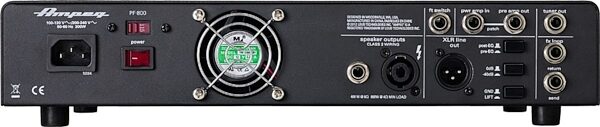 open zoom image for Ampeg Portaflex PF-800 Head and PF-210HE Cabinet Bass Amplifier Stack, Rear