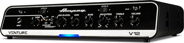 open zoom image for Ampeg Venture V12 Bass Guitar Amplifier Head (1200 Watts), New, Action Position Back