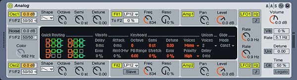 open zoom image for Ableton Live 8 Music Production Software (Macintosh and Windows), Screenshot - Analog