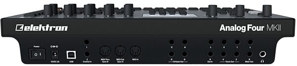 open zoom image for Elektron Analog Four MKII Analog Synthesizer, Black, ve