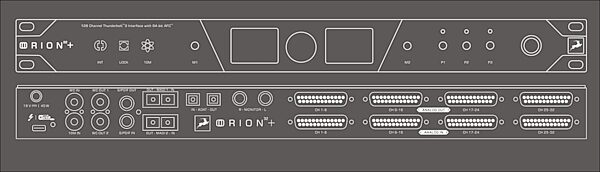 open zoom image for Antelope Audio Orion 32+ Gen 4 Thunderbolt Audio Interface, New, Main with all components Back