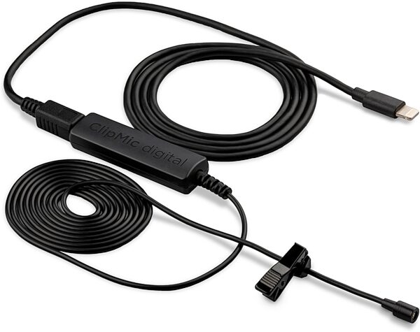 open zoom image for Apogee ClipMic Digital 2 Lavalier Microphone, Open Box (Like New), Angled Front