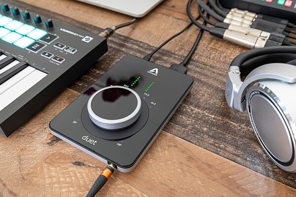 open zoom image for Apogee Duet 3 USB-C Audio Interface, Open Box (Like New), In Use