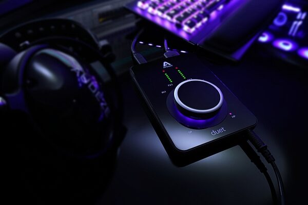open zoom image for Apogee Duet 3 USB-C Audio Interface, Open Box (Like New), In Use