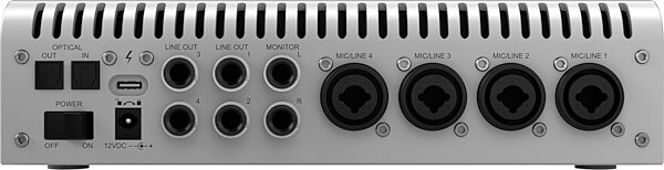 open zoom image for Universal Audio Apollo x4 Gen 2 Thunderbolt Audio Interface, Essentials+ Edition, New, Action Position Back